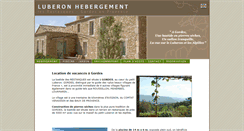 Desktop Screenshot of luberon-hebergement.com