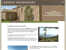Tablet Screenshot of luberon-hebergement.com